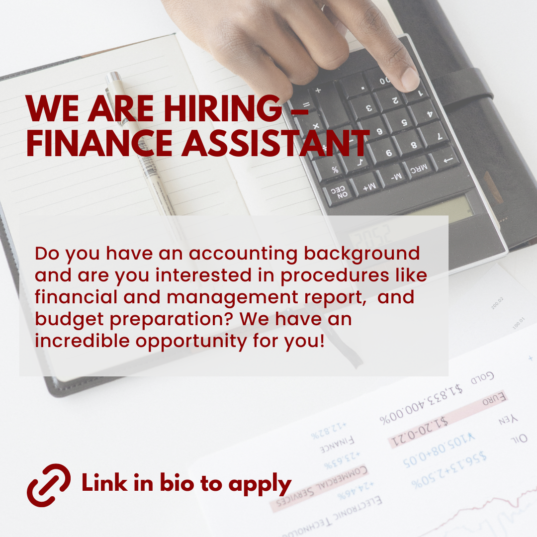 WE ARE HIRING – Finance Assistant