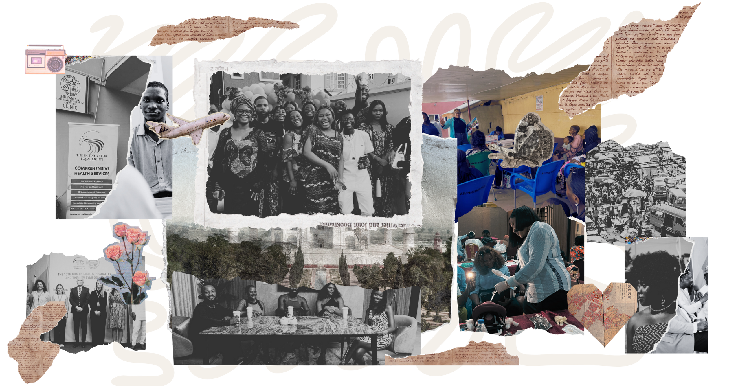 Brown and Pink Aesthetic Vintage Floral Newspaper Photo Collage Instagram Story-2